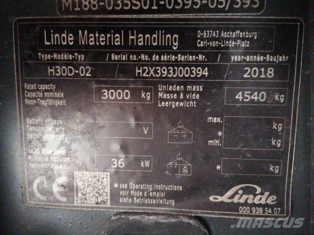 Linde H30D-02 Diesel Trucker