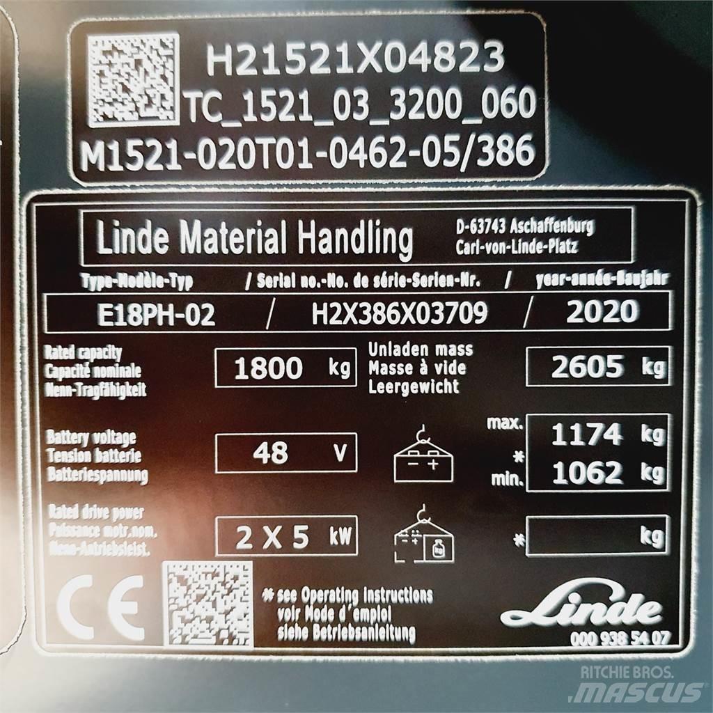 Linde E18PH Elektriske trucker
