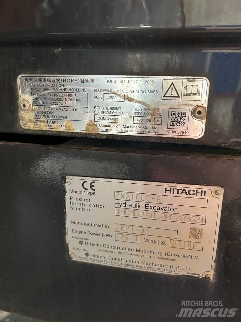 Hitachi ZX 210 LC-6 Beltegraver