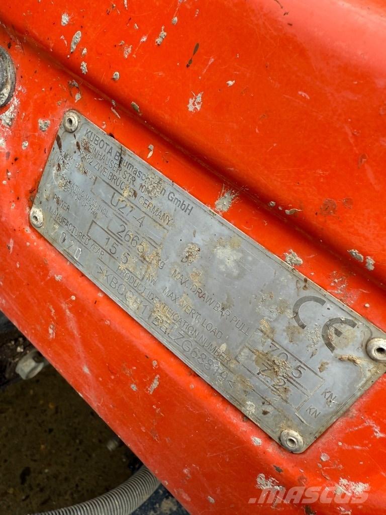 Kubota U 27-4 Minigravere <7t
