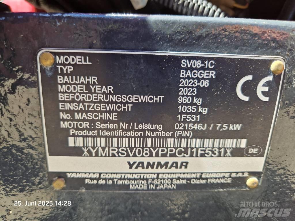Yanmar SV 08-1 A Minigravere <7t