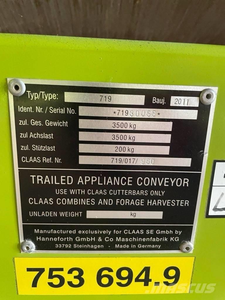 CLAAS V 750 Skjærebord til skurtresker