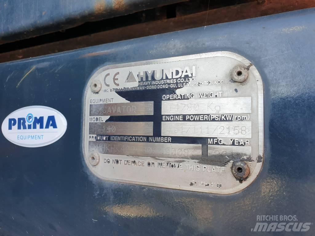 Hyundai HW140 Hjulgravere
