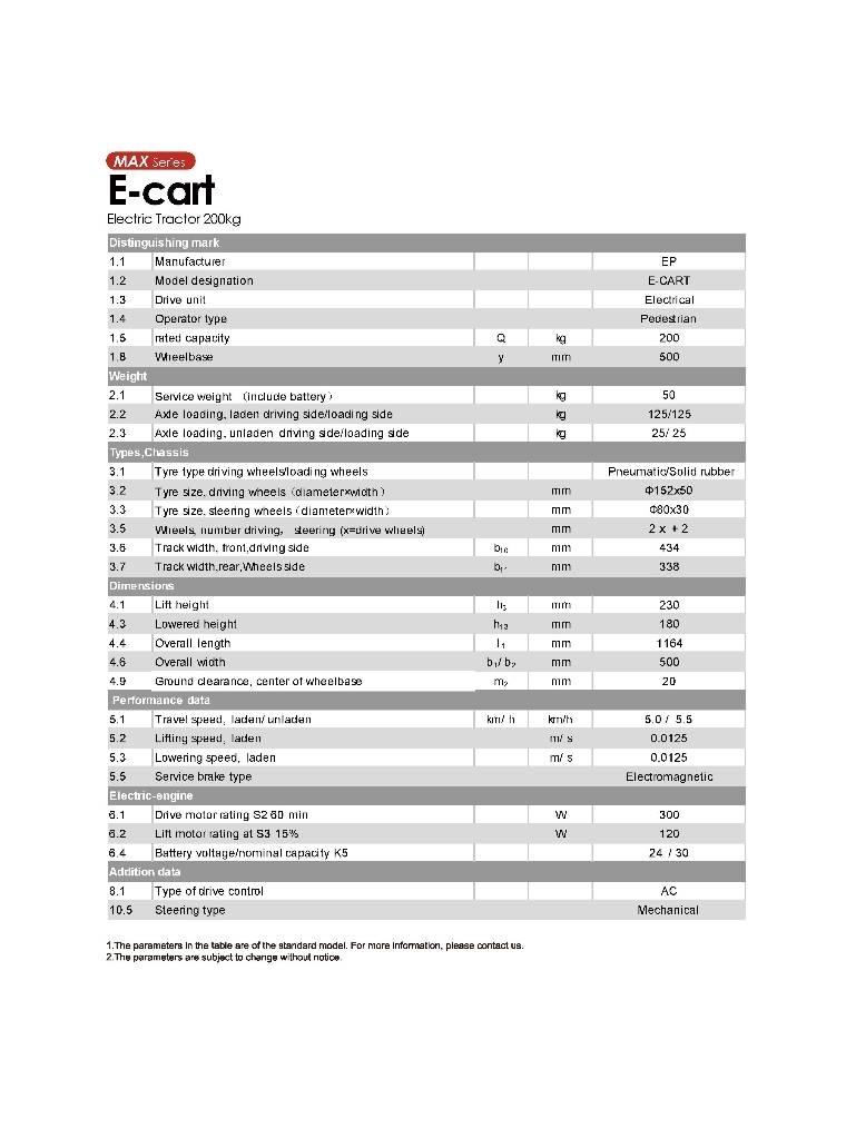 EP E-Cart Tauetraktor