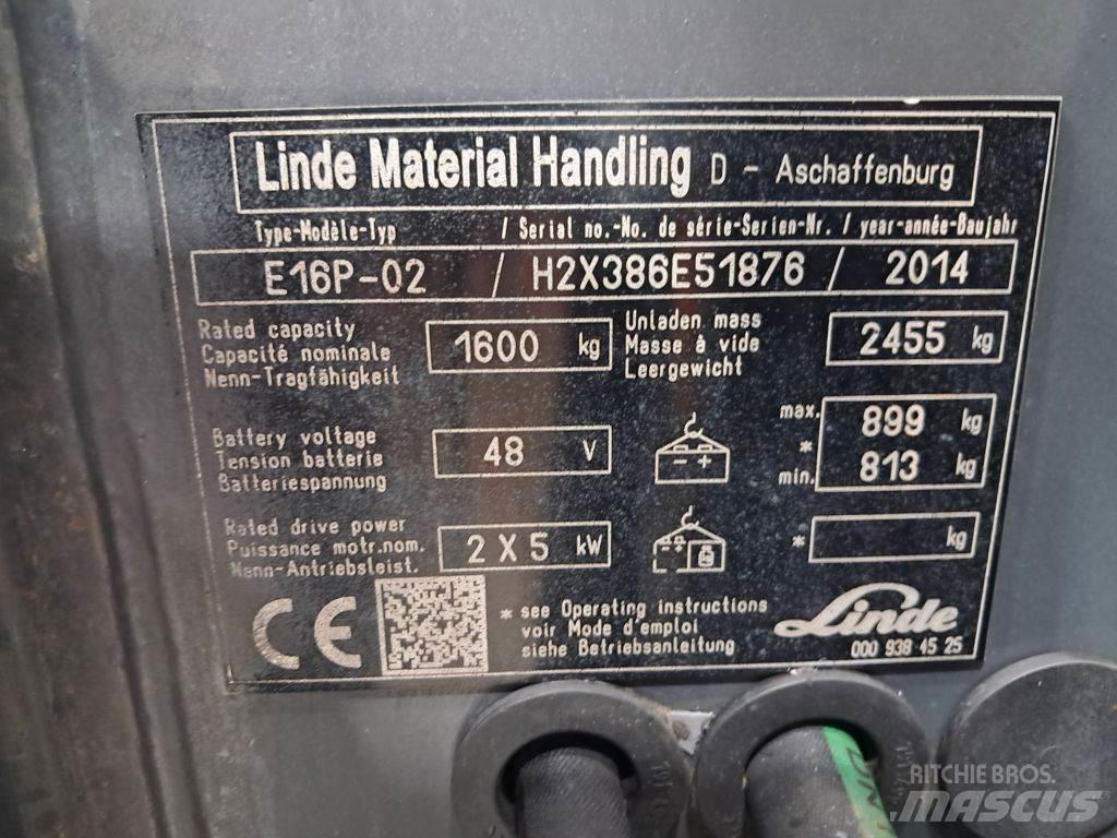 Linde E16P-02 Elektriske trucker