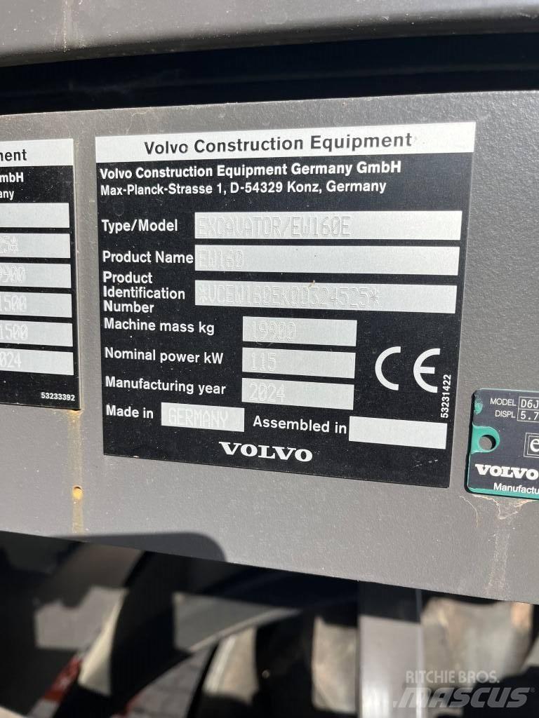 Volvo EW160E Hjulgravere