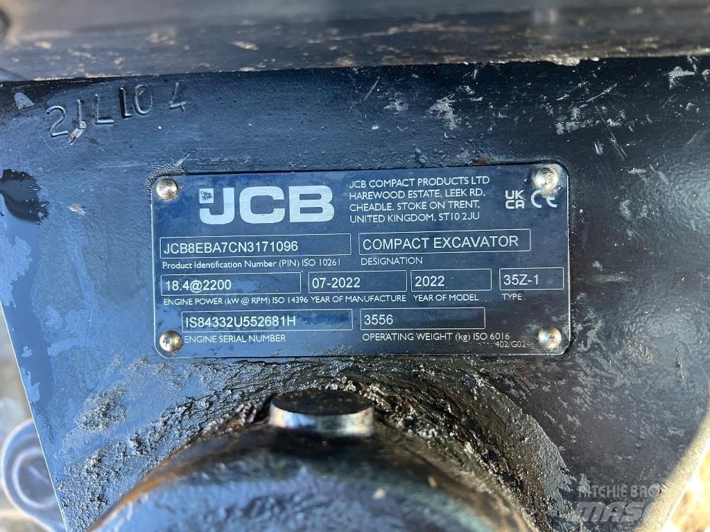 JCB 35 Z Minigravere <7t