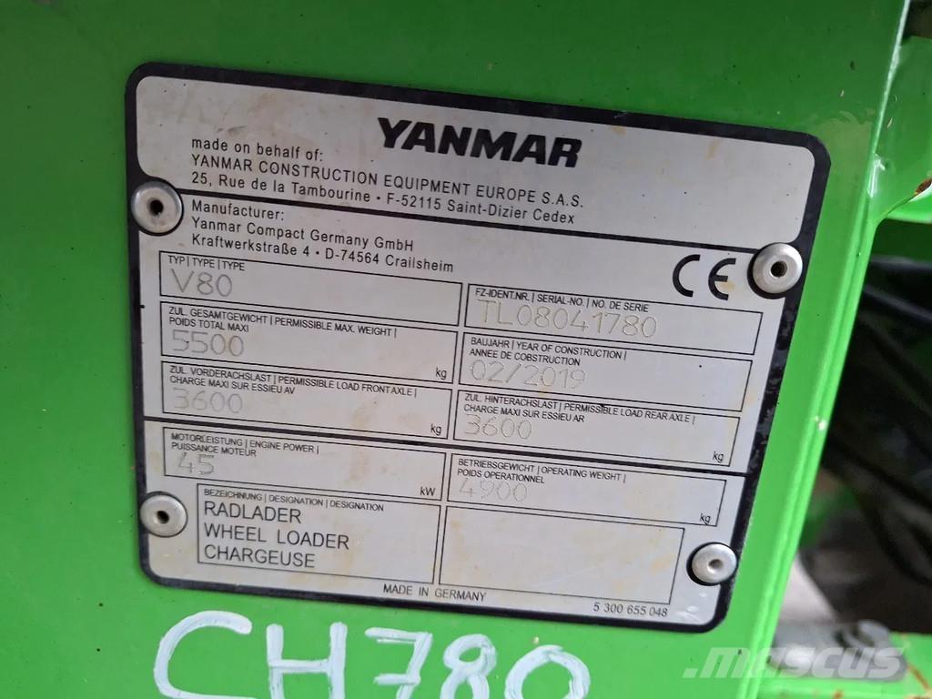 Yanmar V80 Hjullastere