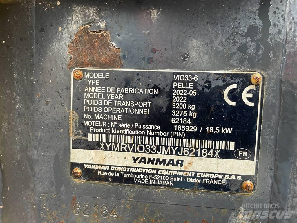 Yanmar Vio 33 U Minigravere <7t