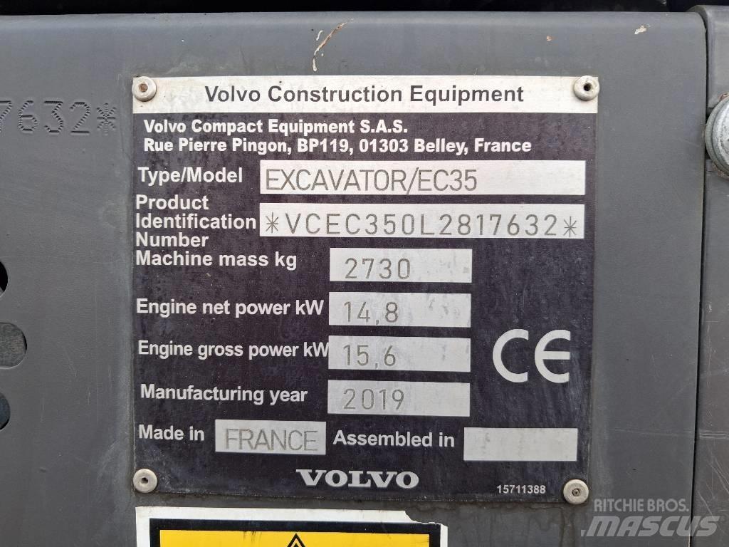 Volvo EC 35 Minigravere <7t