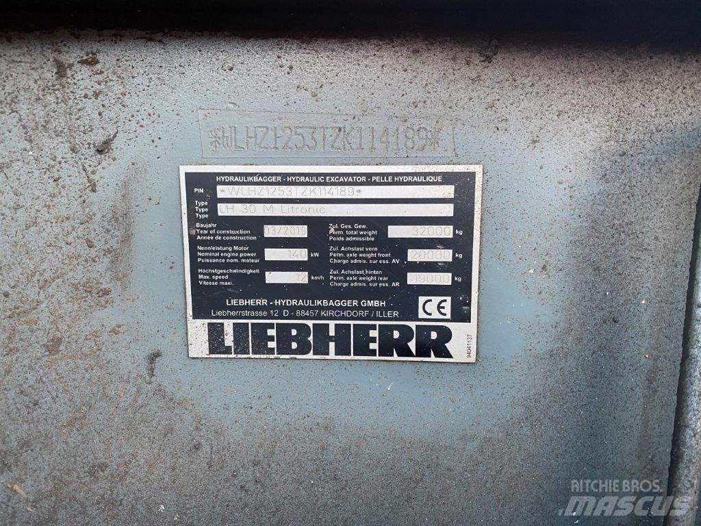 Liebherr LH 30 M Gravemaskiner for avfallshåndtering