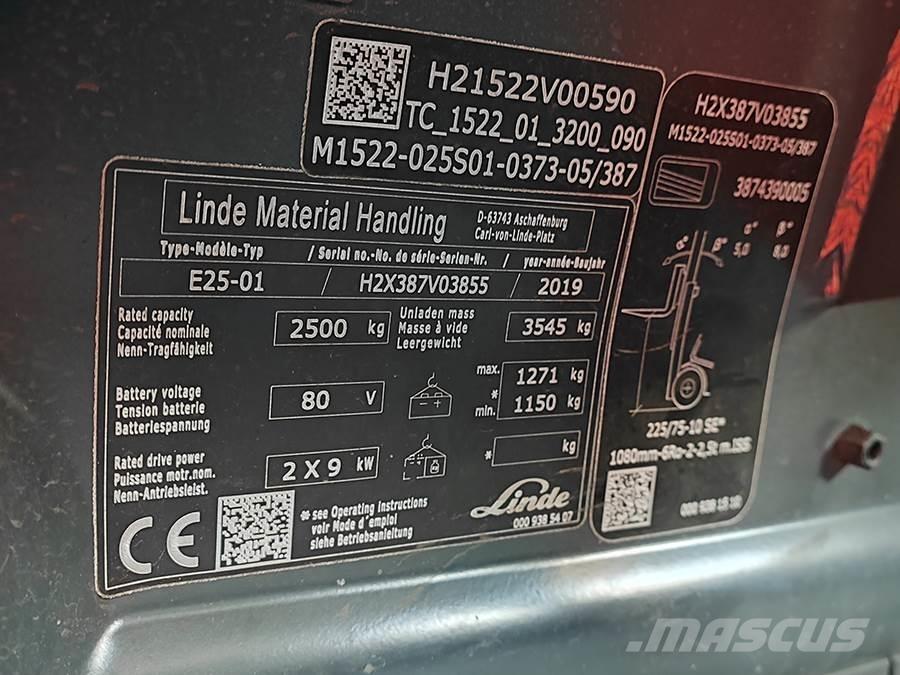 Linde E25-01 Elektriske trucker