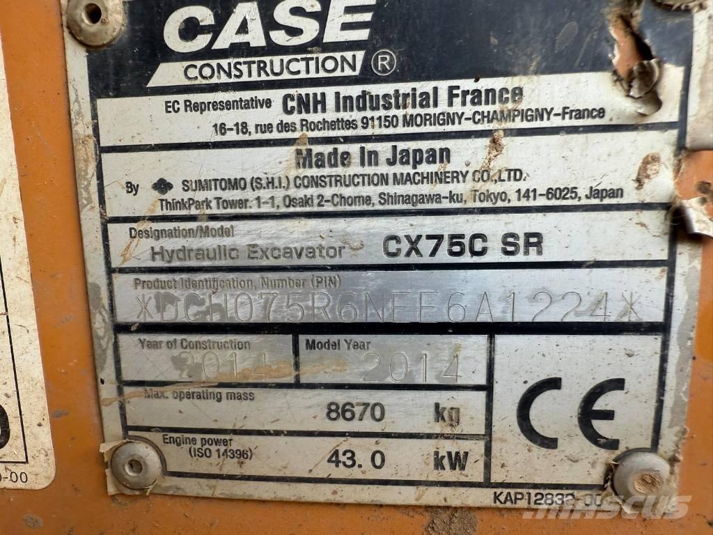CASE CX 75 C SR Midigravere 7 - 12t