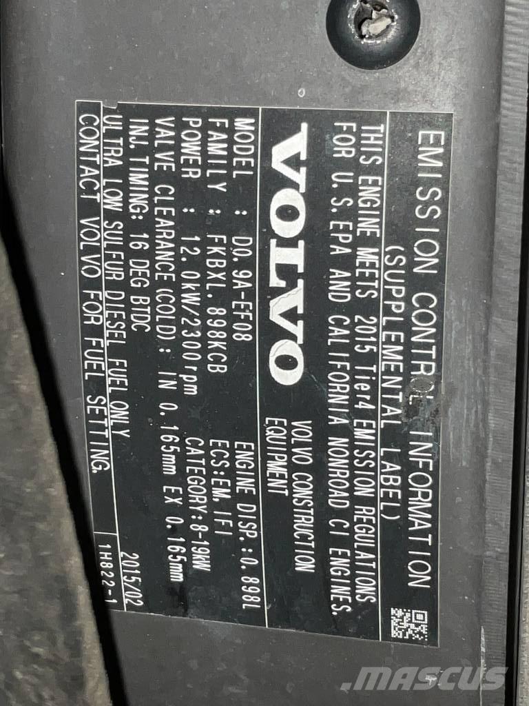 Volvo EC 15 D Minigravere <7t