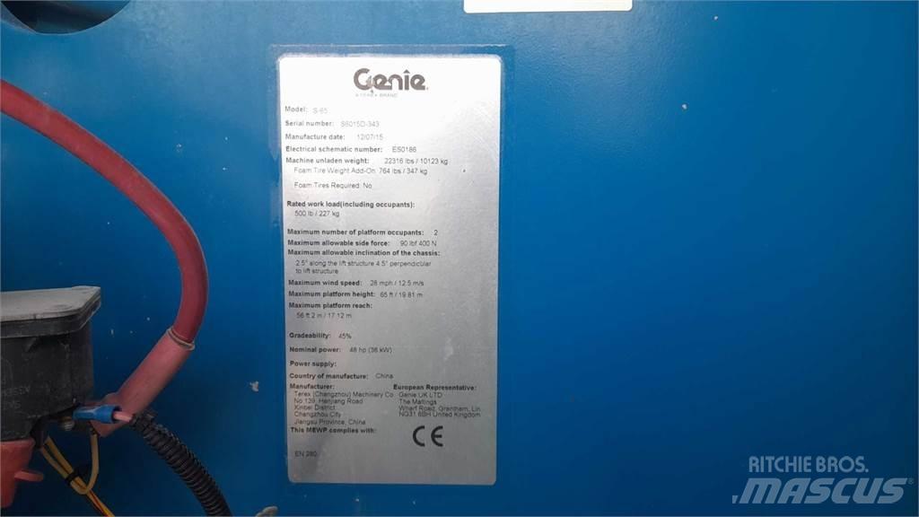 Genie S65 Teleskop bomlifter