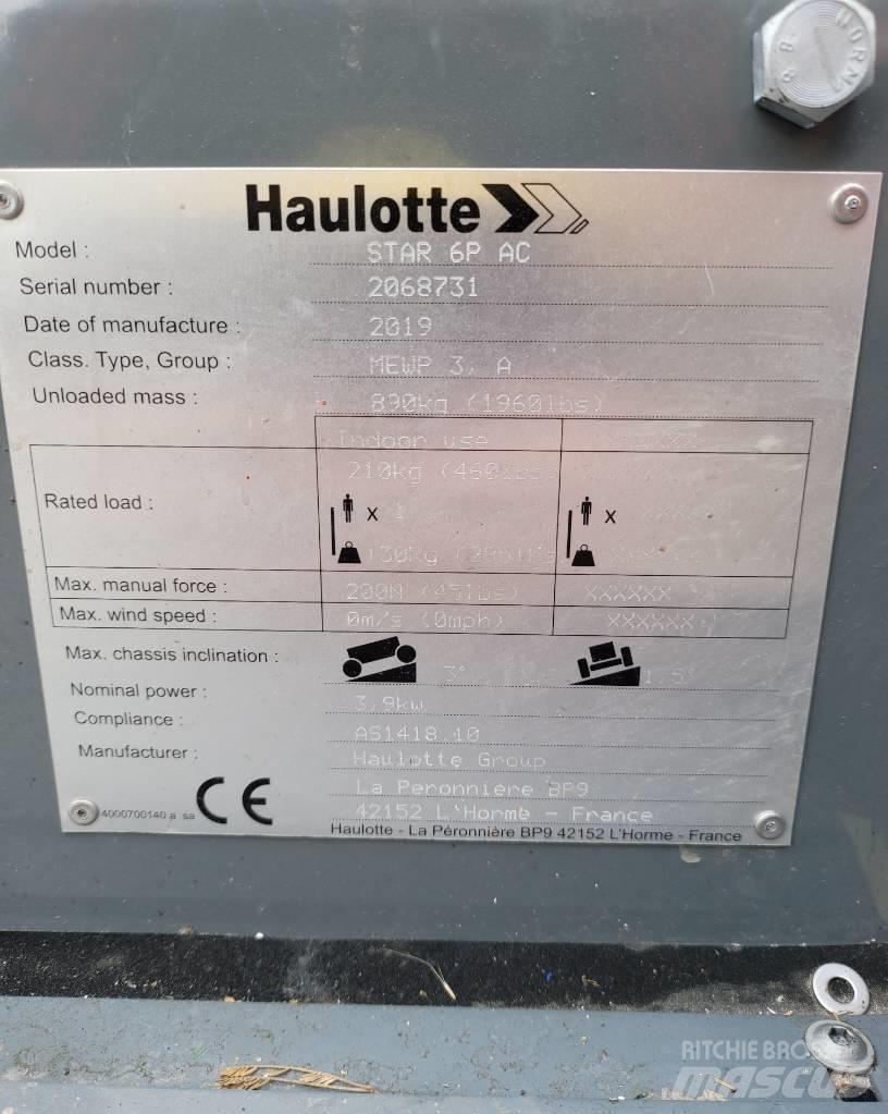 Haulotte Star 6 P Teleskop bomlifter