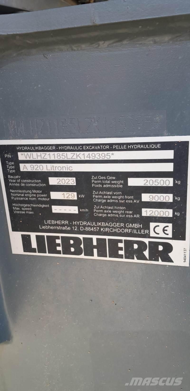 Liebherr A920 Hjulgravere