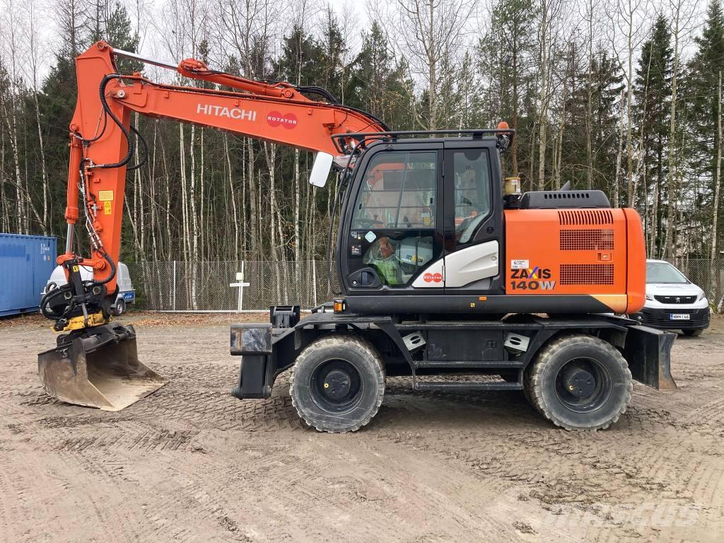 Hitachi ZX 140 W-5B Hjulgravere