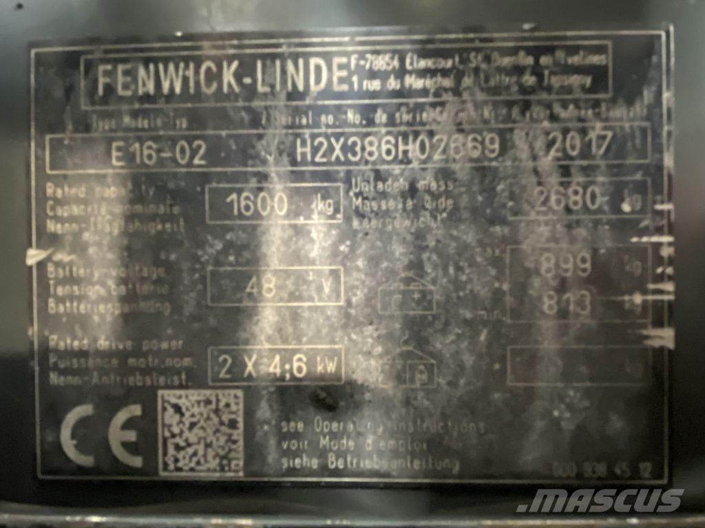 Linde E16-02 Elektriske trucker