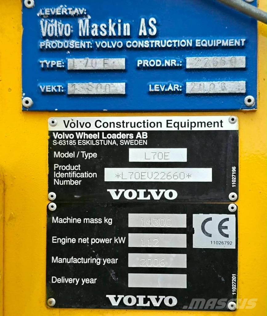 Volvo L 70 E Hjullastere