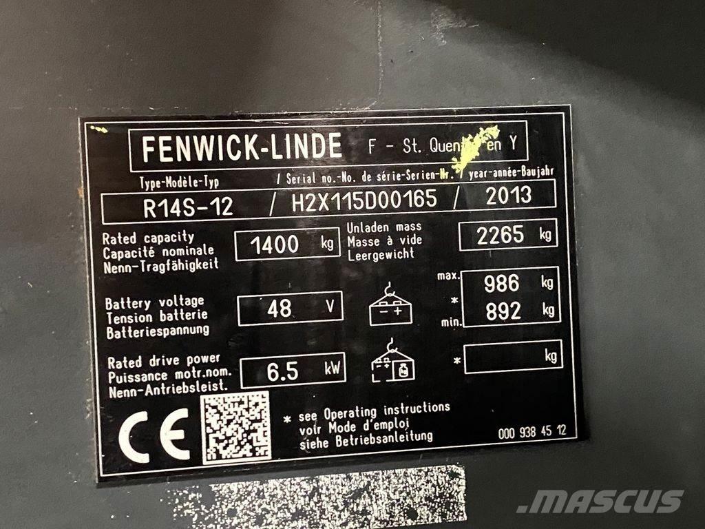 Linde R14S-12 Skyvemasttruck