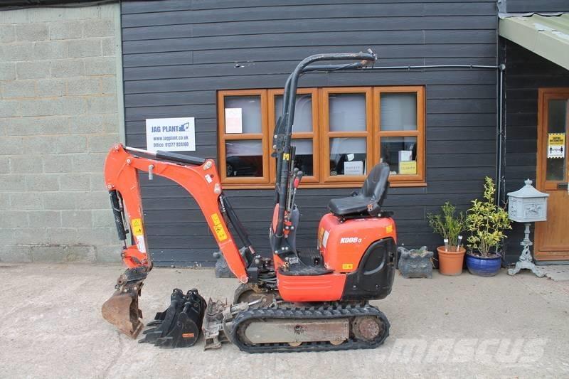 Kubota K 008-3 Minigravere <7t
