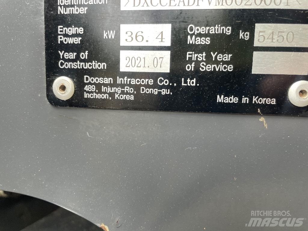 Doosan DX 50 Z Minigravere <7t