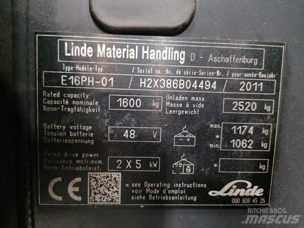 Linde E16PH-01 Elektriske trucker