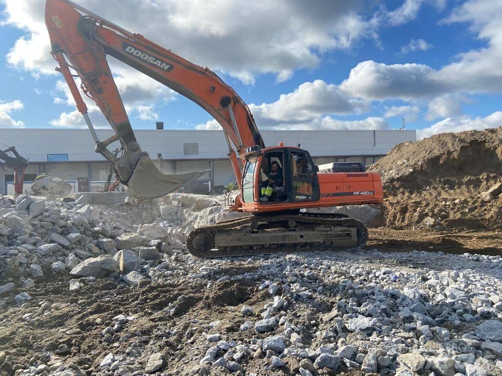Doosan DX420LC Beltegraver