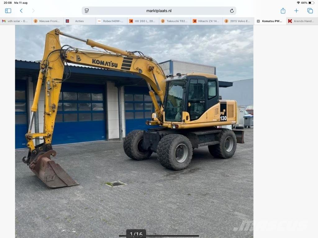 Komatsu PW 130-7K Hjulgravere