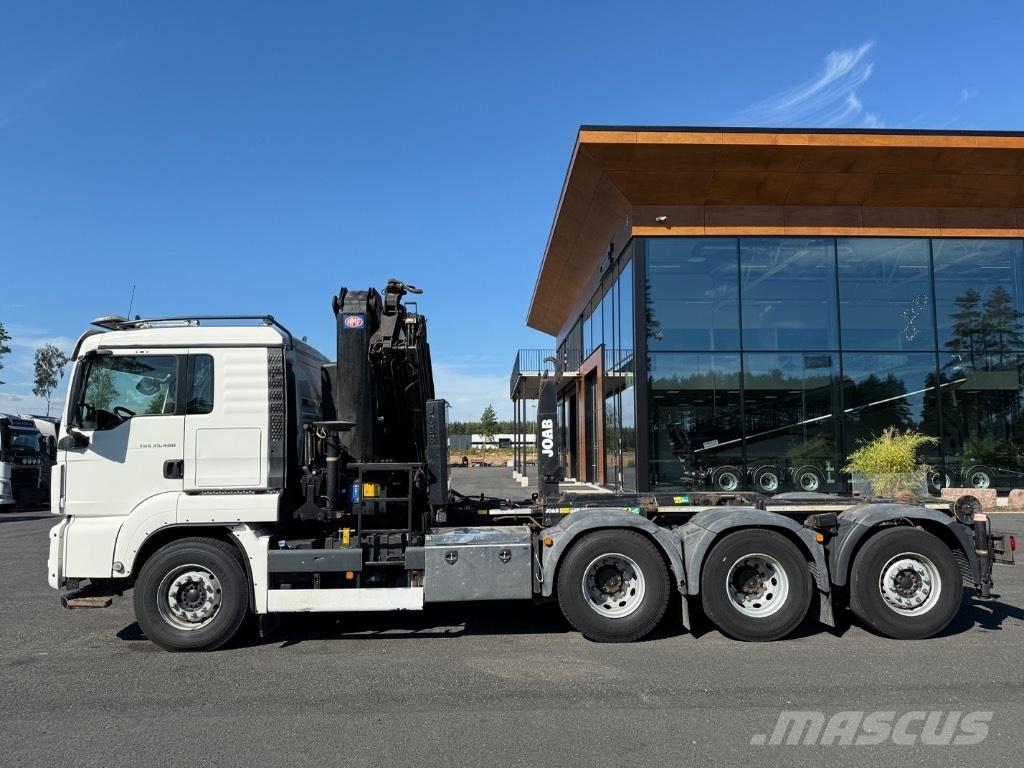 MAN Crane + hook lift Kranbil