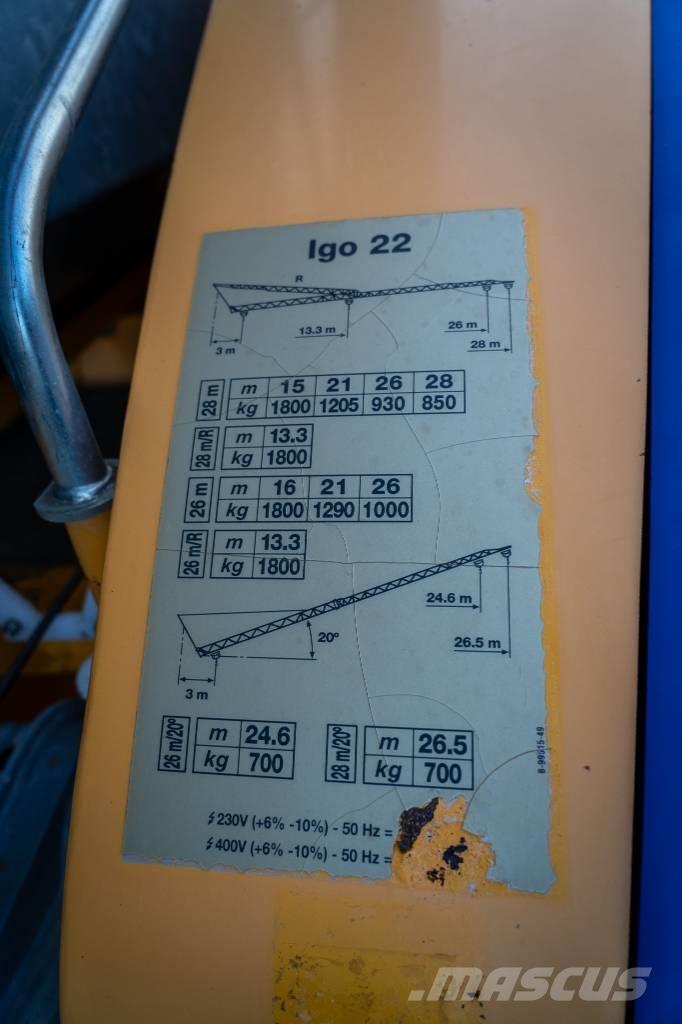 Potain Igo 22 Selvreisende tårnkran