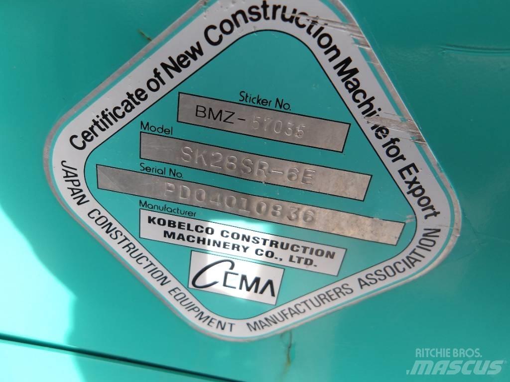 Kobelco SK 28 SR Minigravere <7t