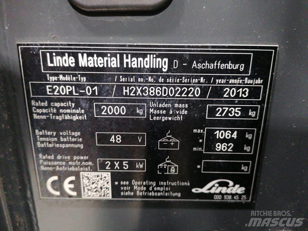 Linde E20PL-01 Elektriske trucker