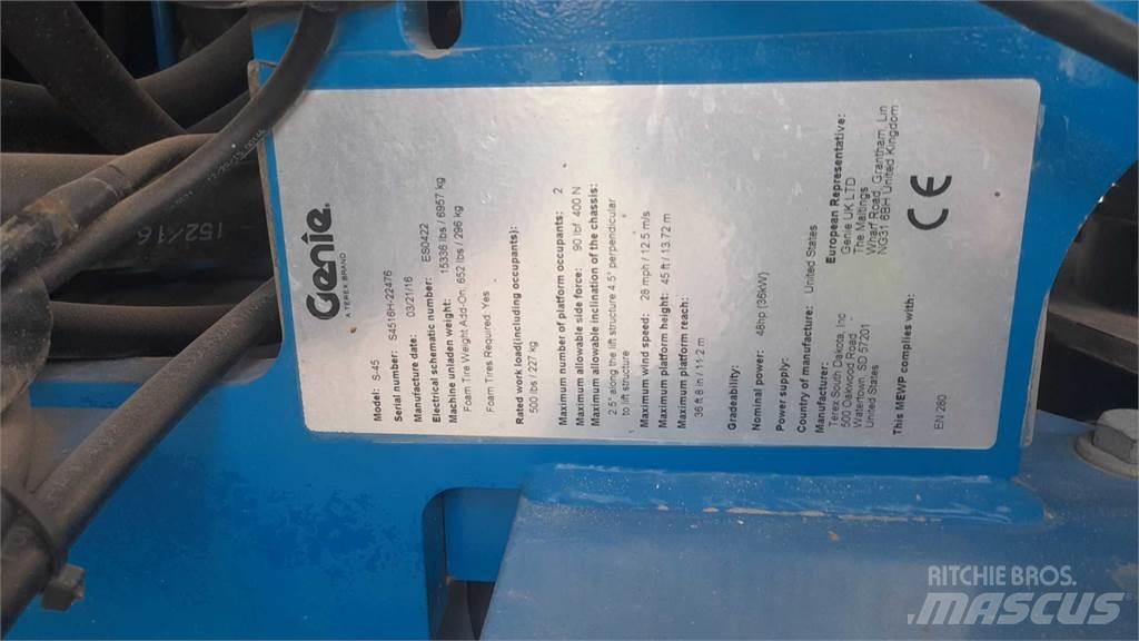 Genie S45 Teleskop bomlifter
