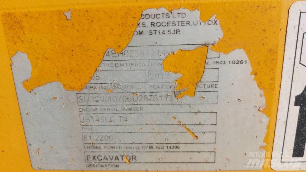 JCB JS 145 LC Beltegraver
