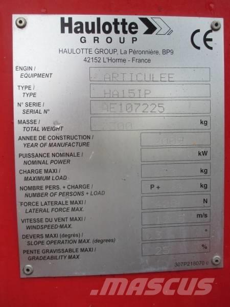 Haulotte HA 15 IP Leddede bomlifter