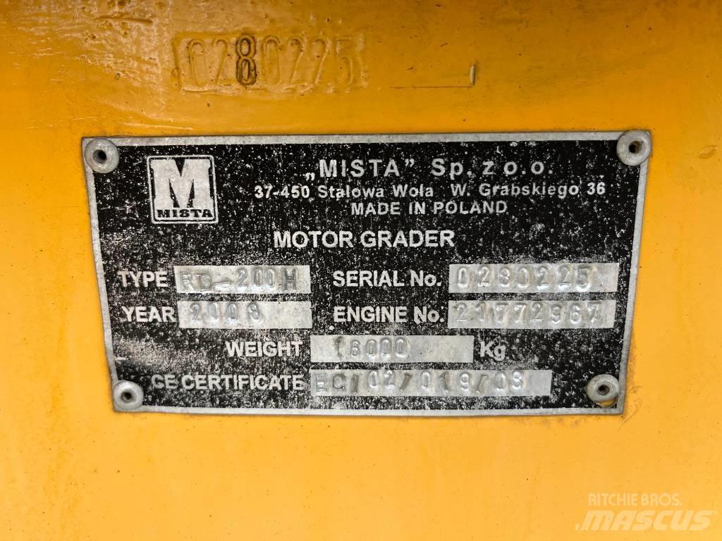  Mista RD200H Veihøvler