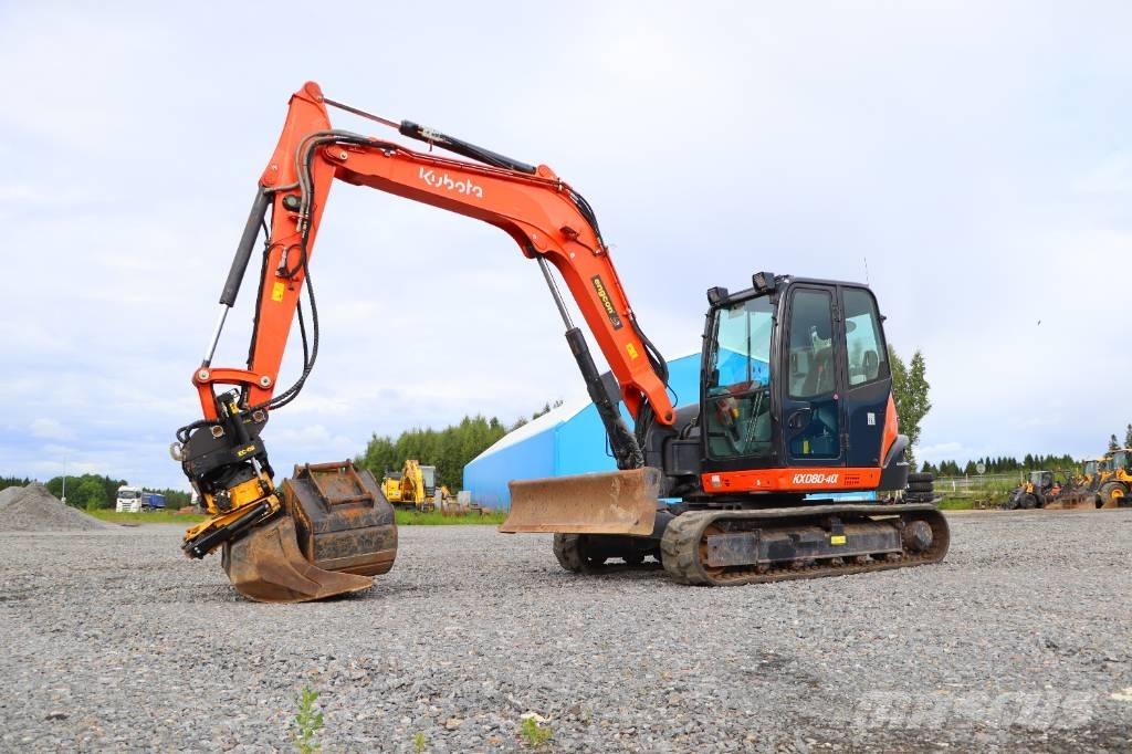 Kubota KX080-4a Midigravere 7 - 12t