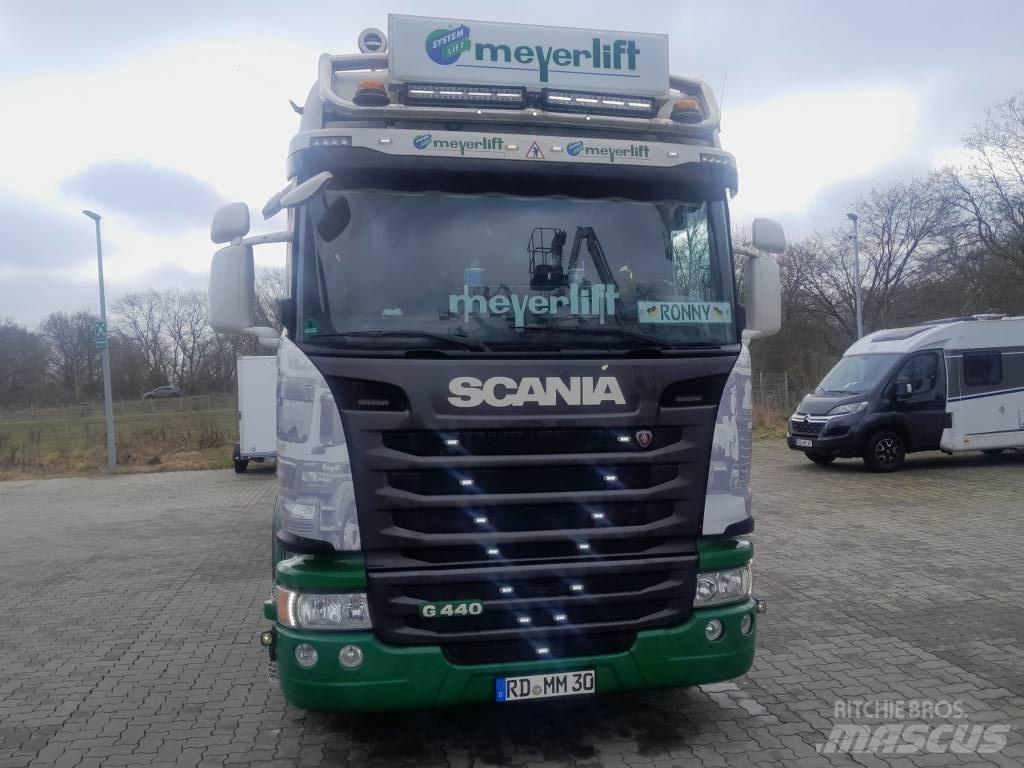 Scania G 440 Flatvogn med vinsj