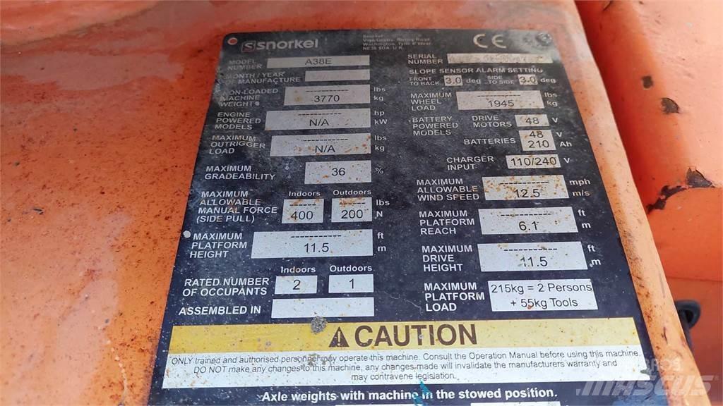 UpRight AB38 Leddede bomlifter