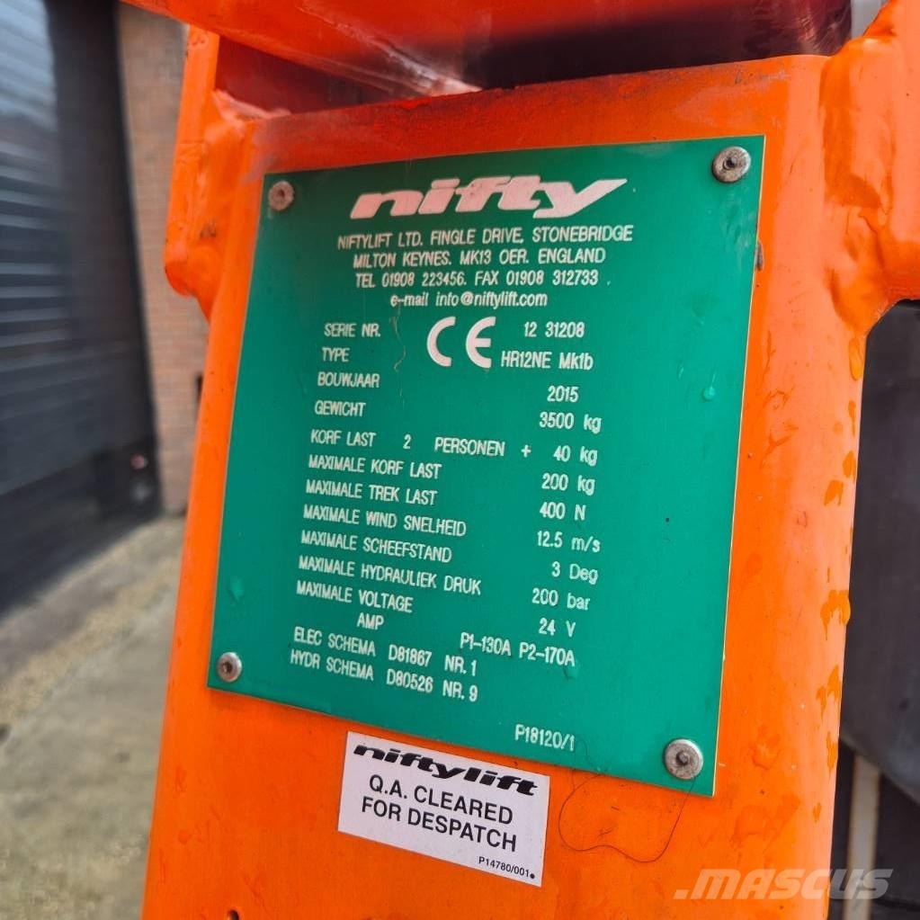 Niftylift HR 12 E Leddede bomlifter