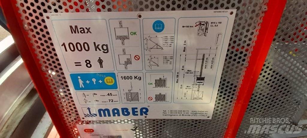  MABER MB A 800 Stillas, vinsjer og vareheiser