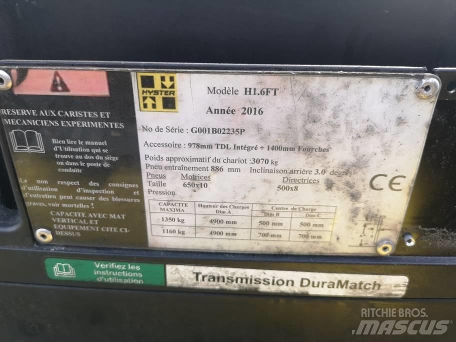 Hyster H 1.6 FT Propan trucker
