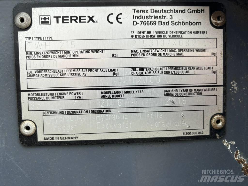 Terex TWH215 Utstyr for avfall sortering