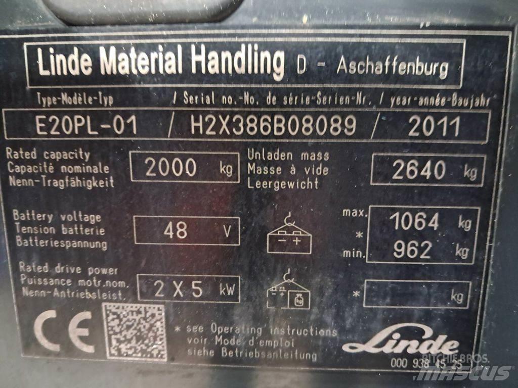 Linde E20PL-01 Elektriske trucker