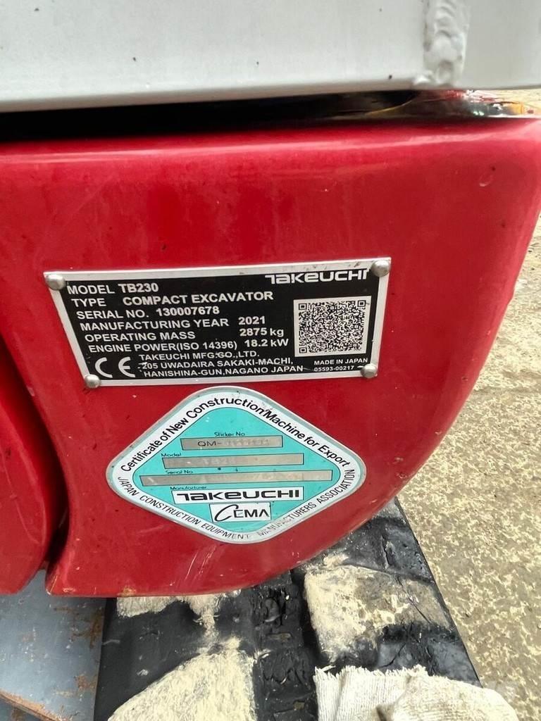 Takeuchi TB230 V3 Minigravere <7t
