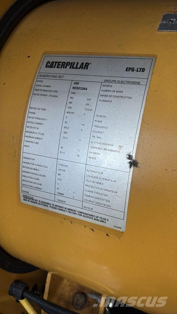 CAT 350 KVA Diesel Generatorer