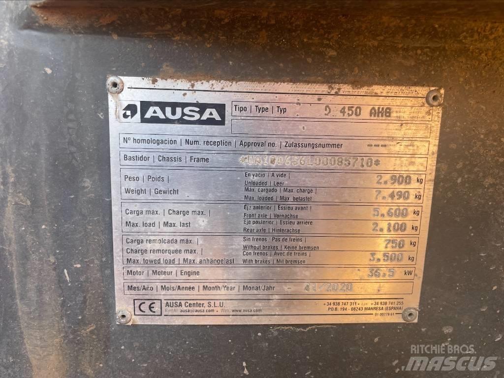 Ausa D450AHG Rammestyrte Dumpere