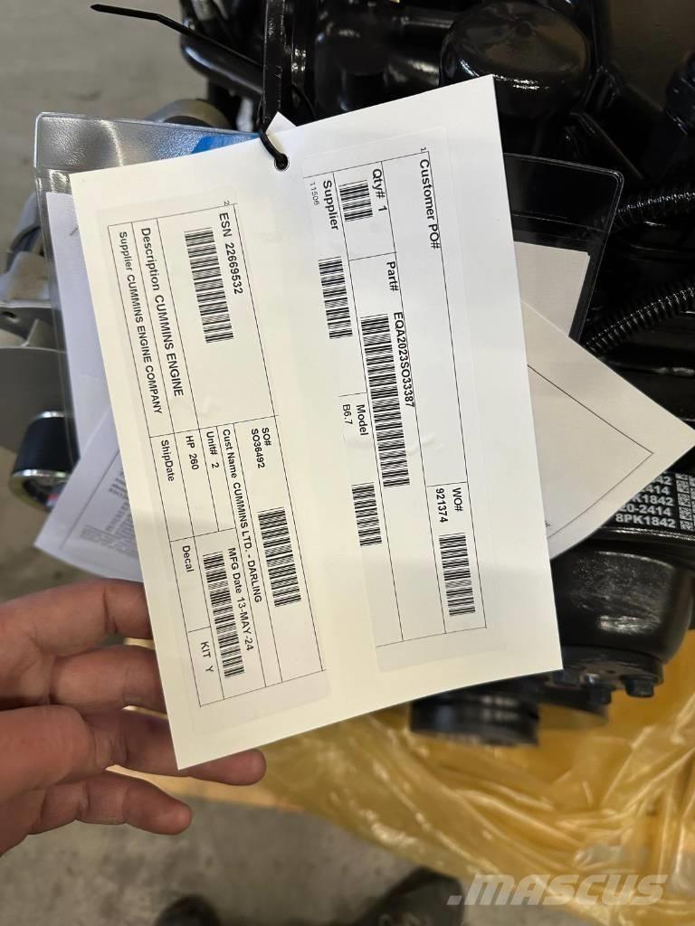 Cummins B6.7 FR95884 Landbruk - Annet